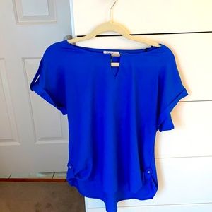 Calvin Klein cobalt blue business shirt